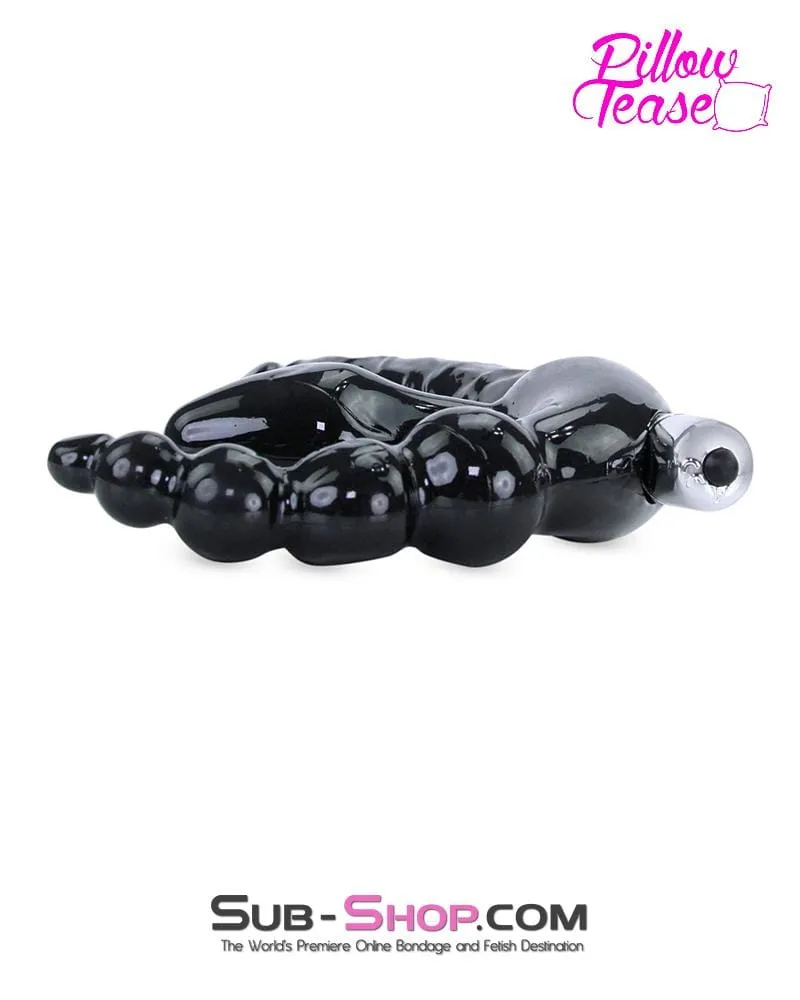 0414E      Strapless Strap On Vibrating Dildo with Anal Exciter