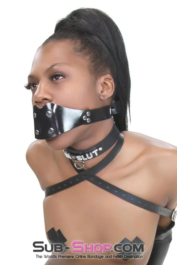 1416A-SIS      Sissy Boi Rubberized Locking Dominant Female Rubber Penis Panel Gag