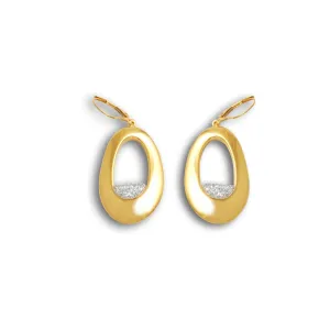 14K Yellow Gold and Diamond Innovoro® Lightweight Dangle Earrings