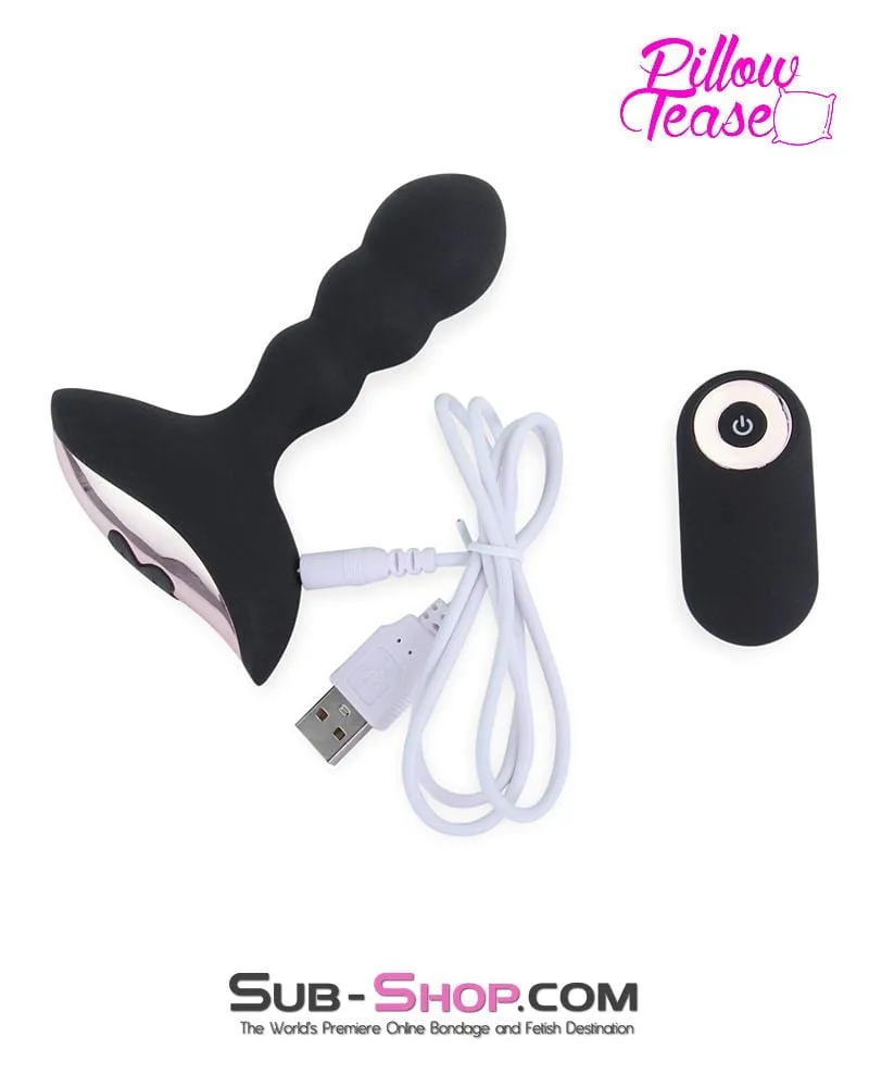 1594M      Rechargeable Remote Control 10 Function Waterproof Vibrating Wireless Silicone Anal Plug