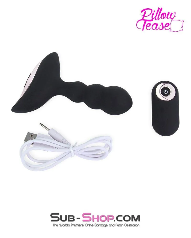 1594M      Rechargeable Remote Control 10 Function Waterproof Vibrating Wireless Silicone Anal Plug
