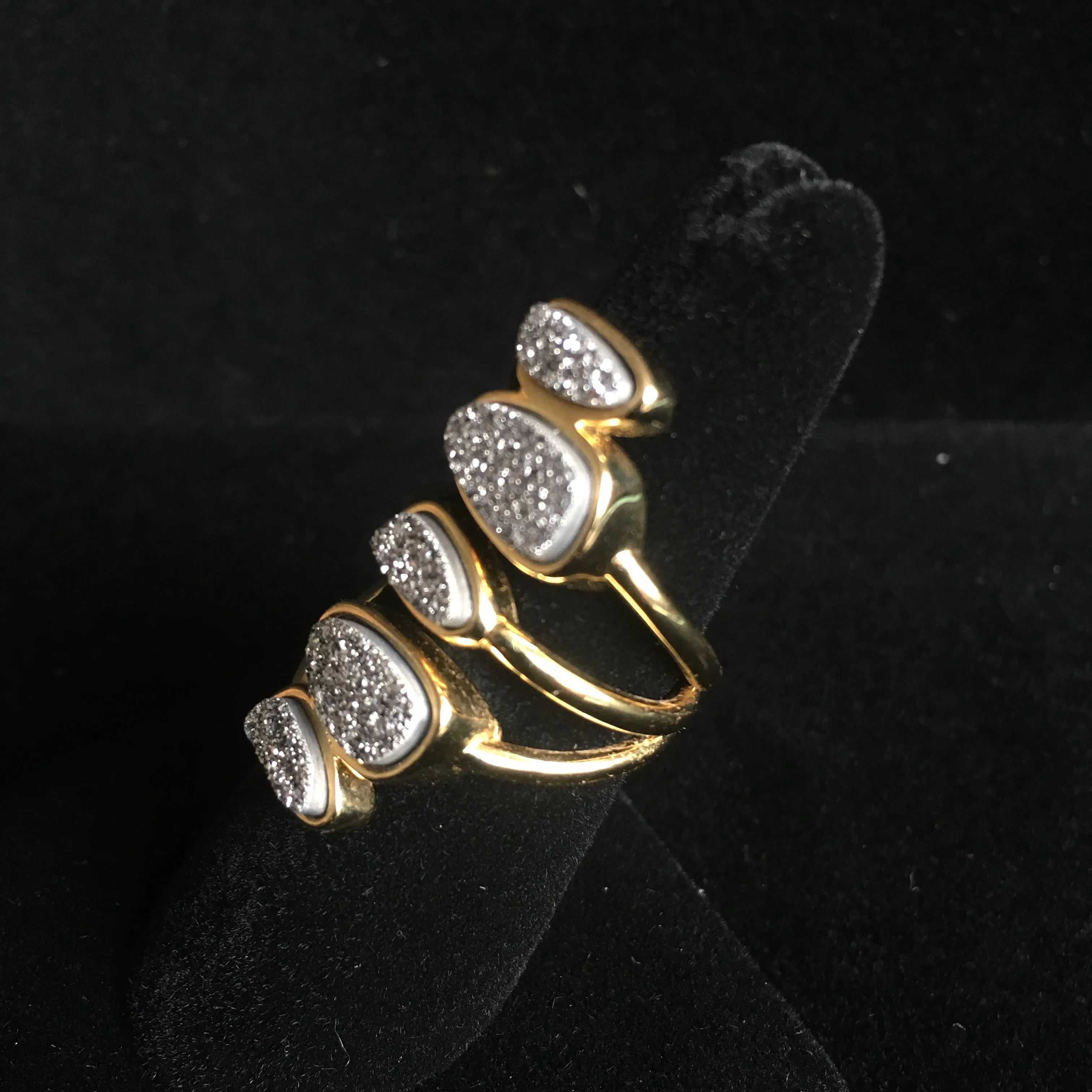 18K Gold Plated Layered Druise Ring