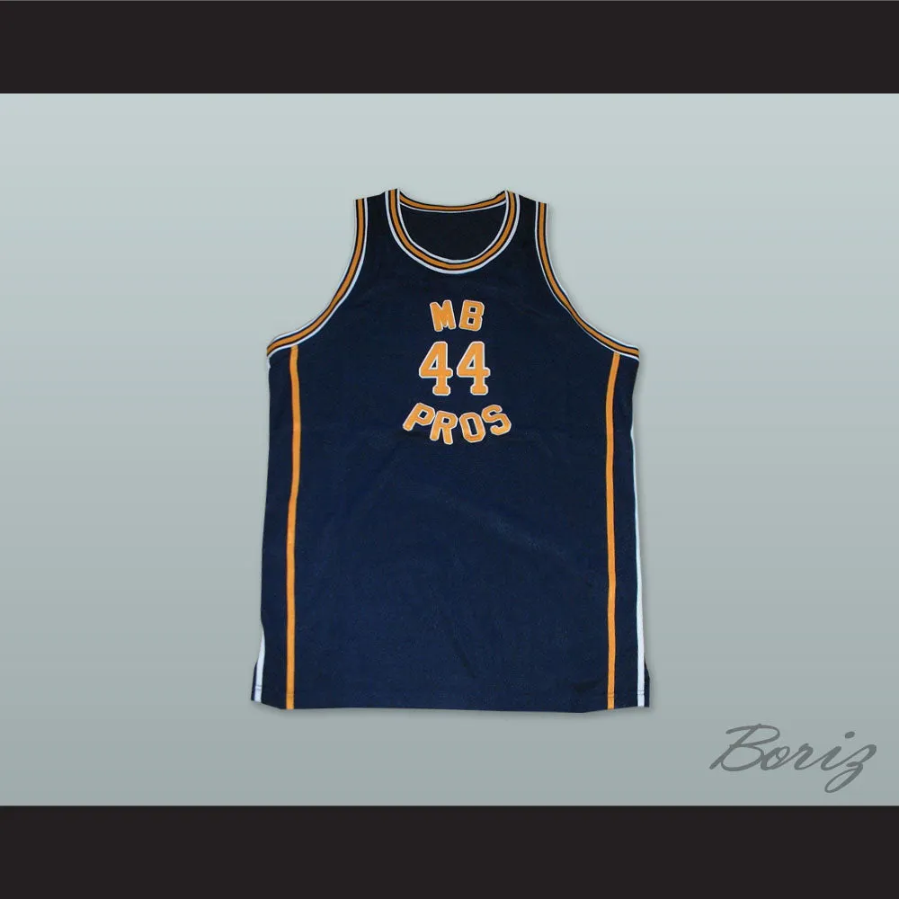 1970 MB PROS 44 Dark Blue Basketball Jersey