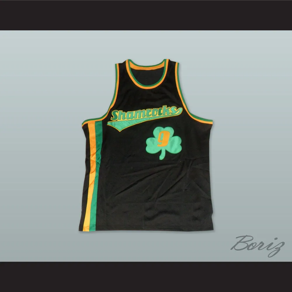 1972 Rucker Park Shamrocks 9 Black Basketball Jersey