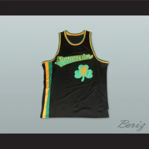 1972 Rucker Park Shamrocks 9 Black Basketball Jersey