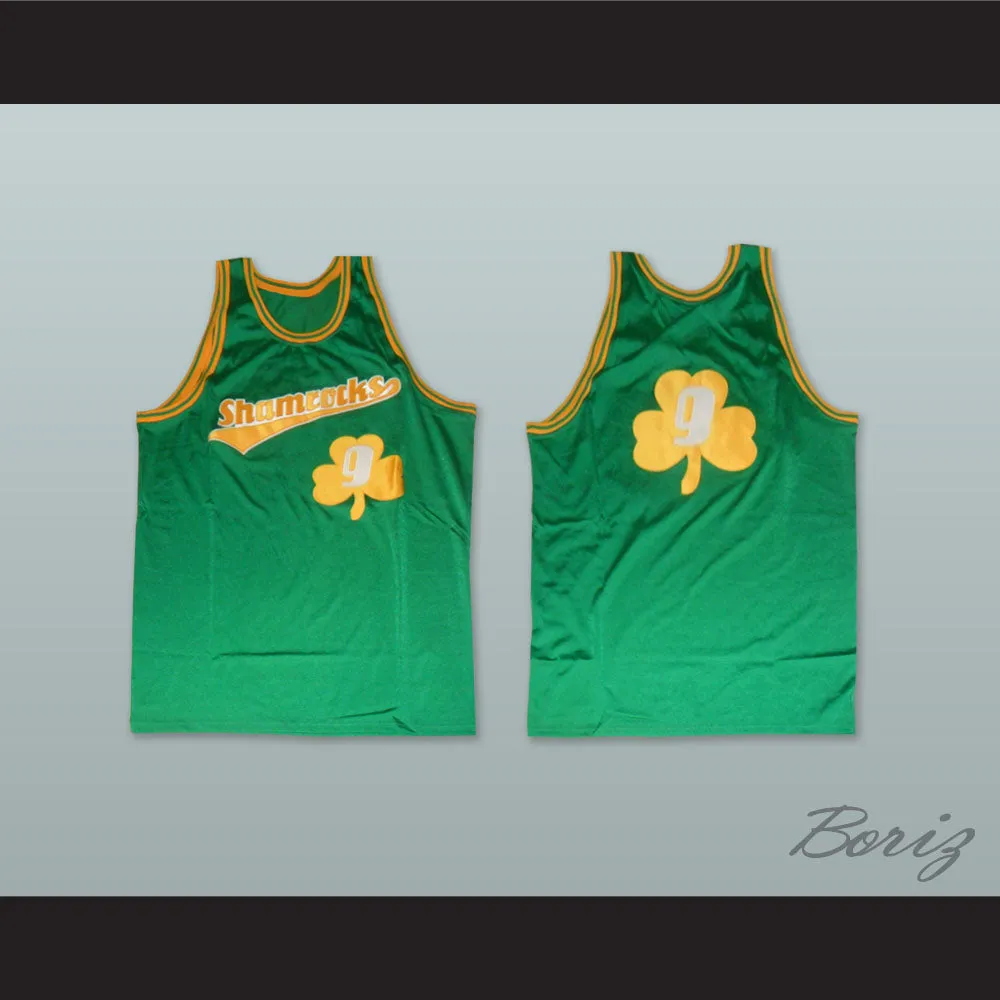 1972 Rucker Park Shamrocks 9 Green Basketball Jersey