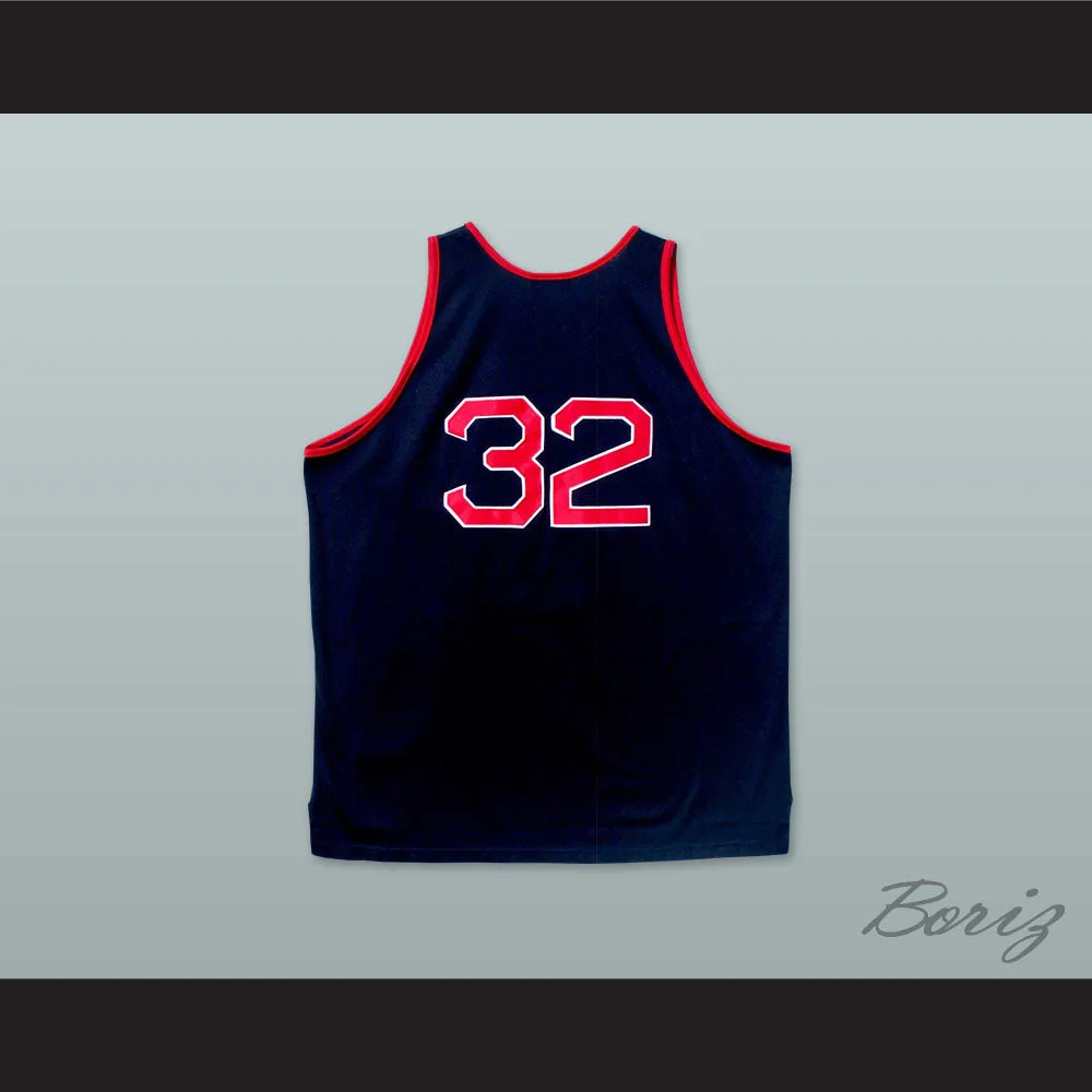 1975 Rucker Park NYC 32 Dark Blue Basketball Jersey
