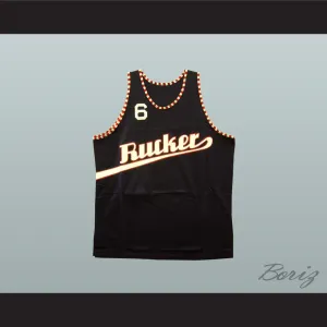 1977 Rucker Park 6 Black Basketball Jersey
