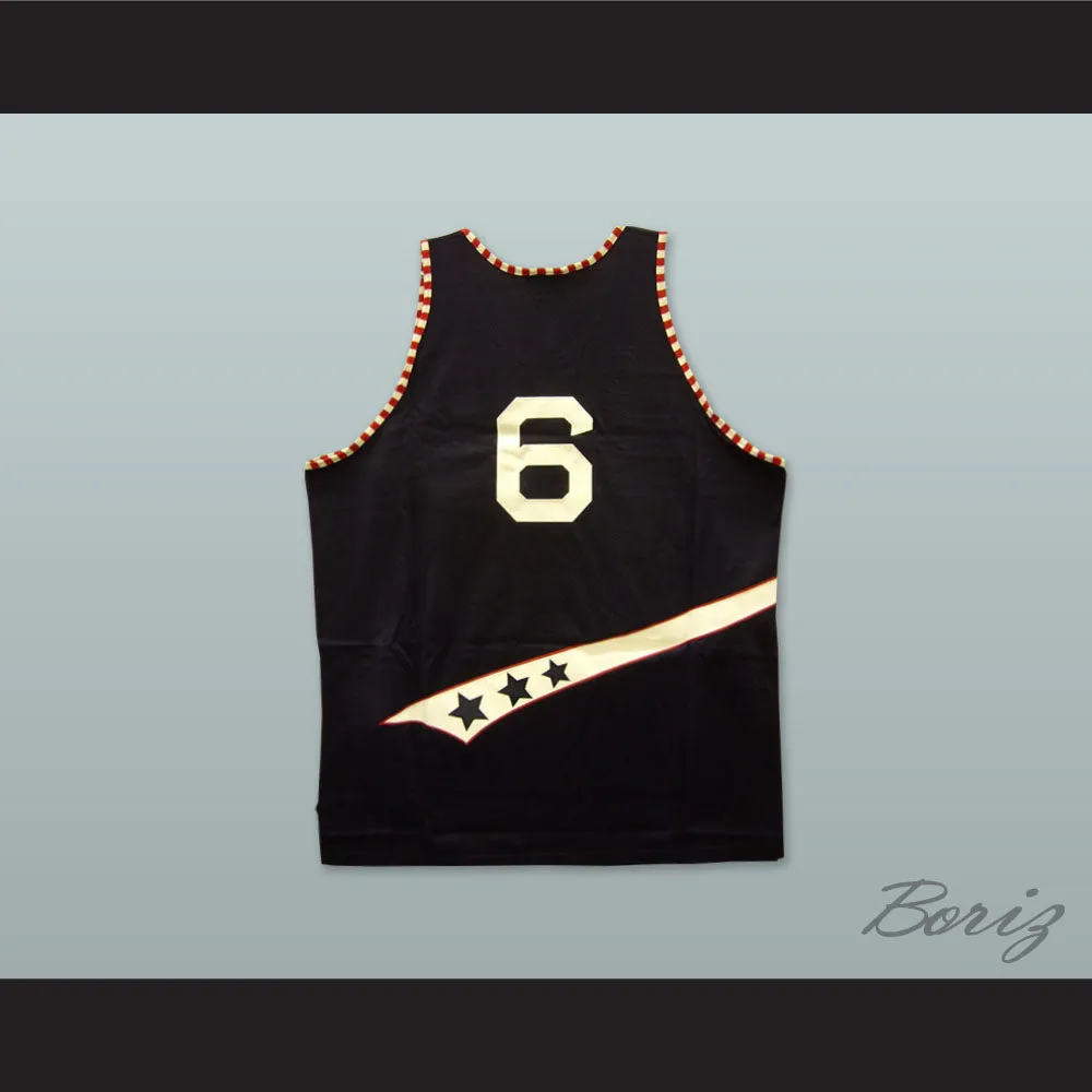 1977 Rucker Park 6 Black Basketball Jersey