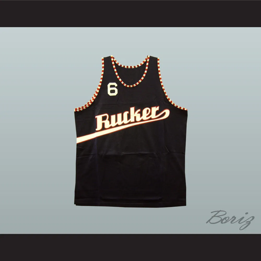1977 Rucker Park 6 Black Basketball Jersey
