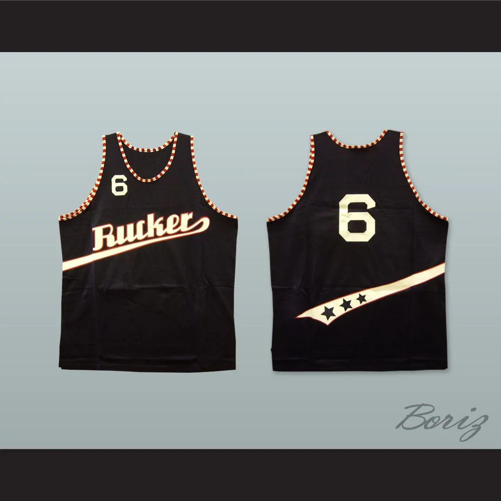 1977 Rucker Park 6 Black Basketball Jersey