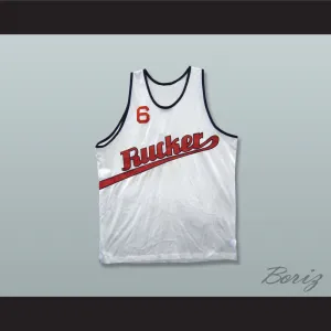 1977 Rucker Park 6 White Basketball Jersey
