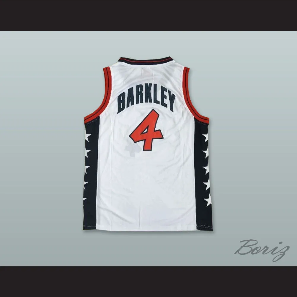 1996 Charles Barkley 4 USA Team Home Basketball Jersey