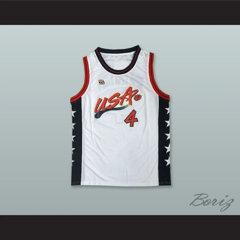 1996 Charles Barkley 4 USA Team Home Basketball Jersey