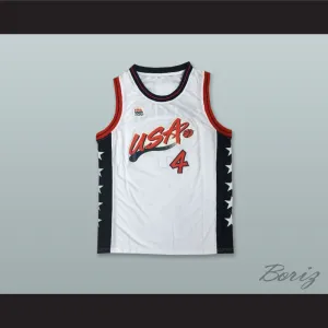 1996 Charles Barkley 4 USA Team Home Basketball Jersey