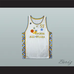 1996 Style Rucker All Stars 55 White Basketball Jersey