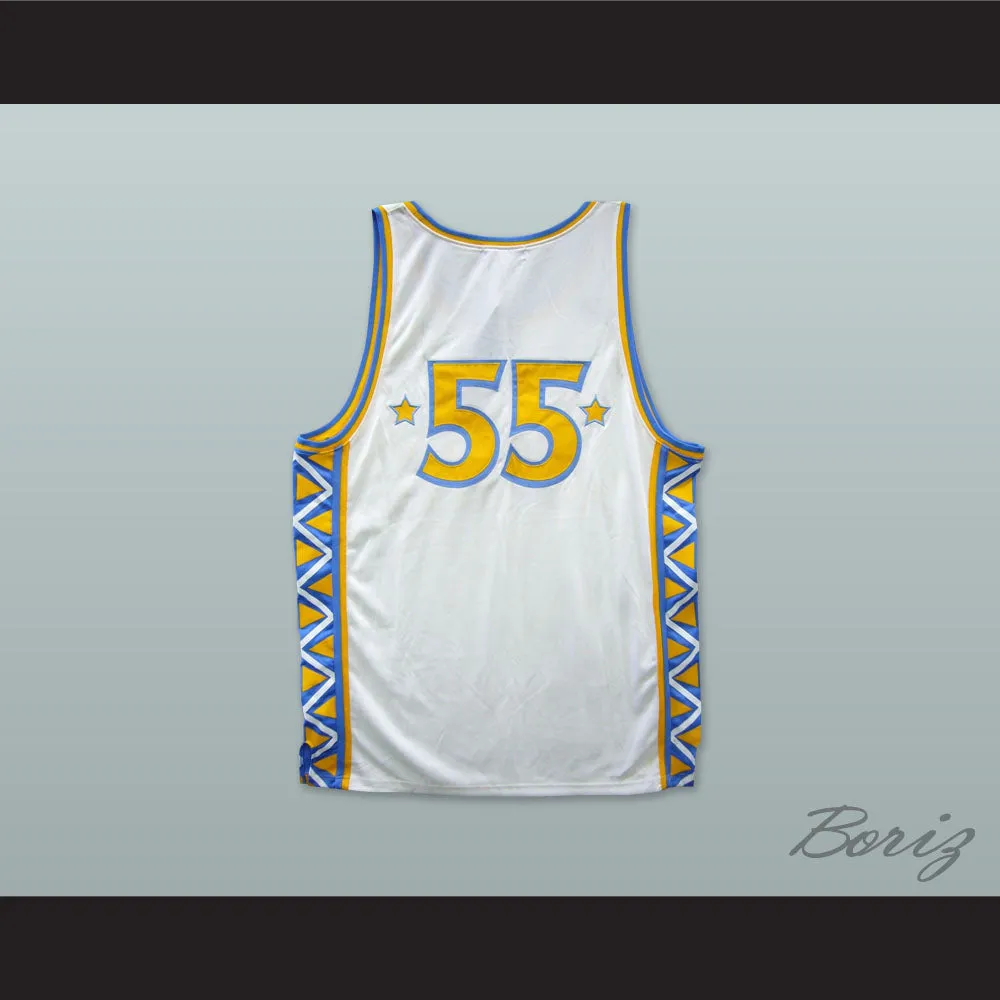 1996 Style Rucker All Stars 55 White Basketball Jersey