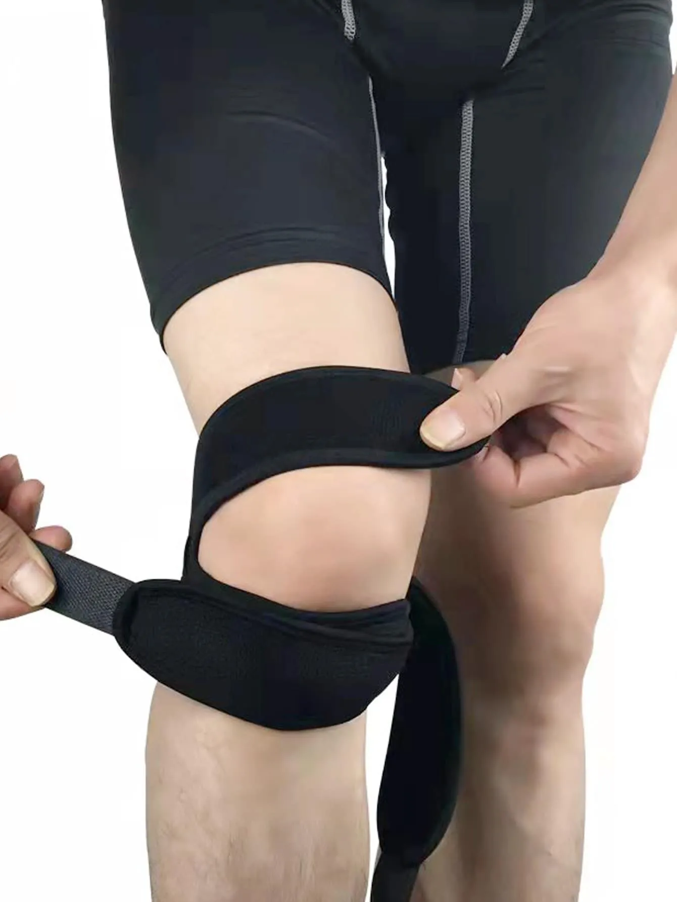 1pc Fashionable, Comfortable, Breathable, Adjustable, Compression Knee Support For Sports/workout
