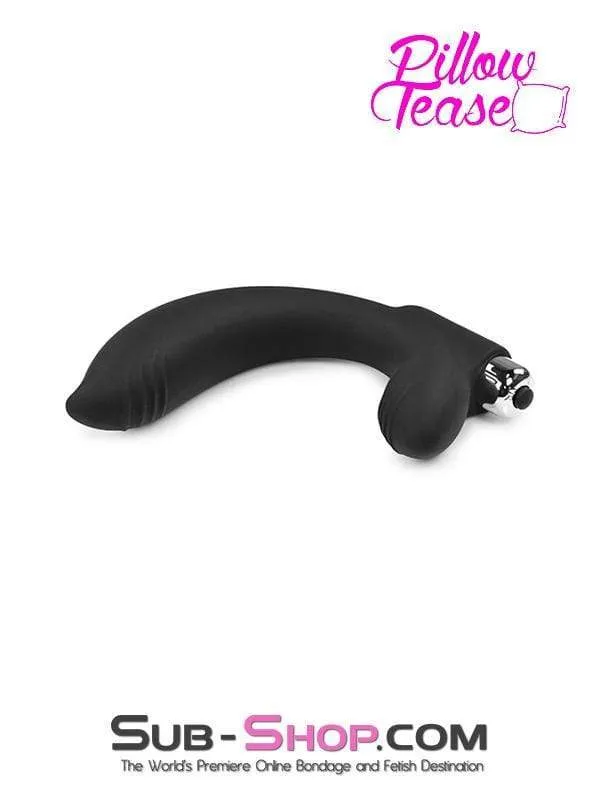 2343M-SIS      Vibrating Silicone Sissy Bimbo Prostate Massager with Perineum Stimulator