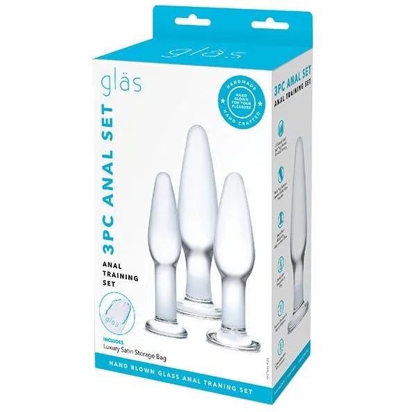 3 Piece Glass Anal Training Kit