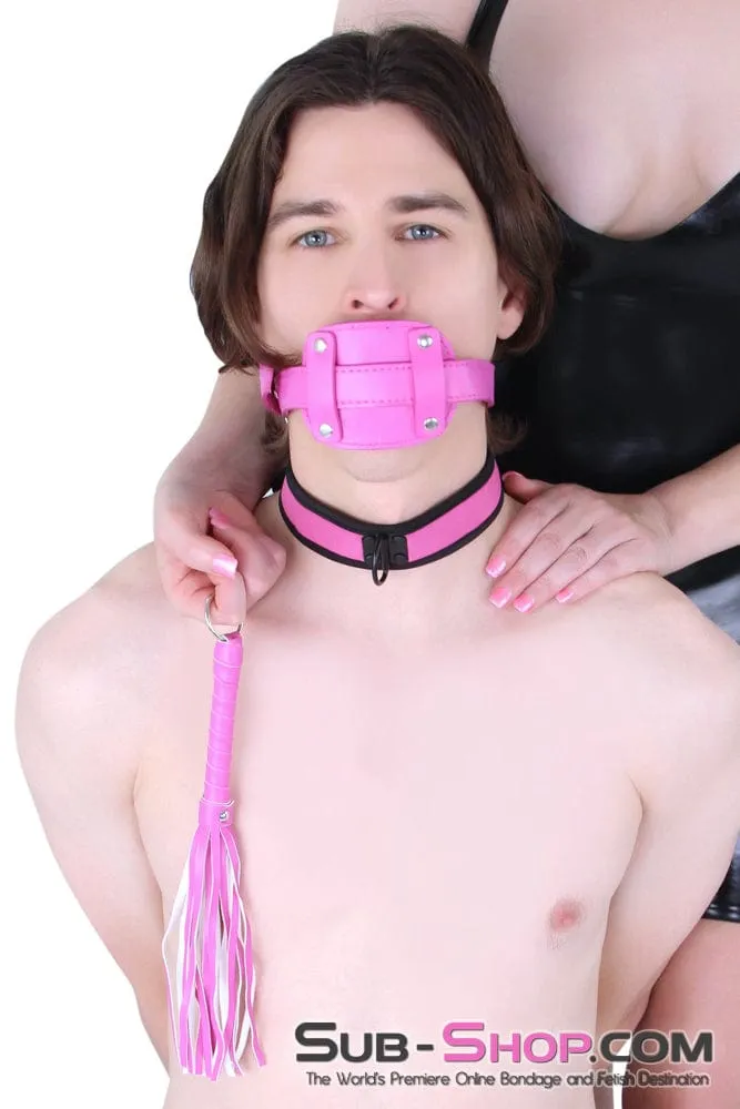 5709RS      <b>BOGO!</b> Hot Pink Locking Penis Gag