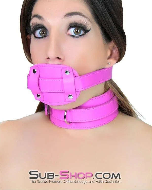 5709RS      <b>BOGO!</b> Hot Pink Locking Penis Gag