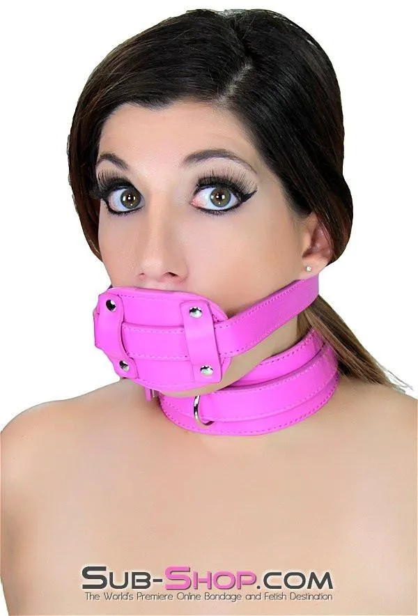 5709RS      <b>BOGO!</b> Hot Pink Locking Penis Gag