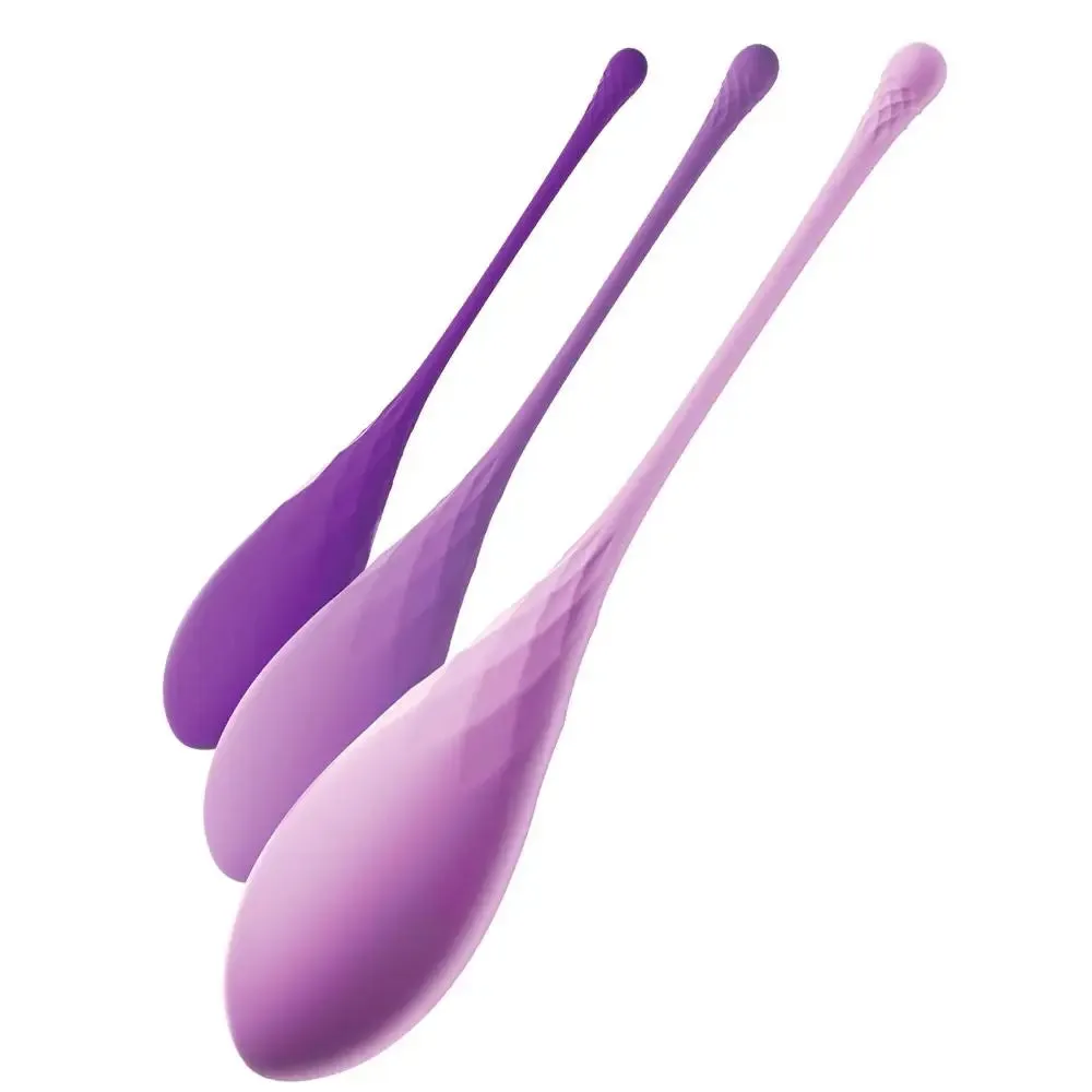 7-inch Fantasy Silicone Purple Kegel Exercise Set for Women