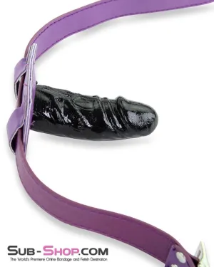 7052MQ      Purple Seduction Deep Throat 4" Locking Penis Gag