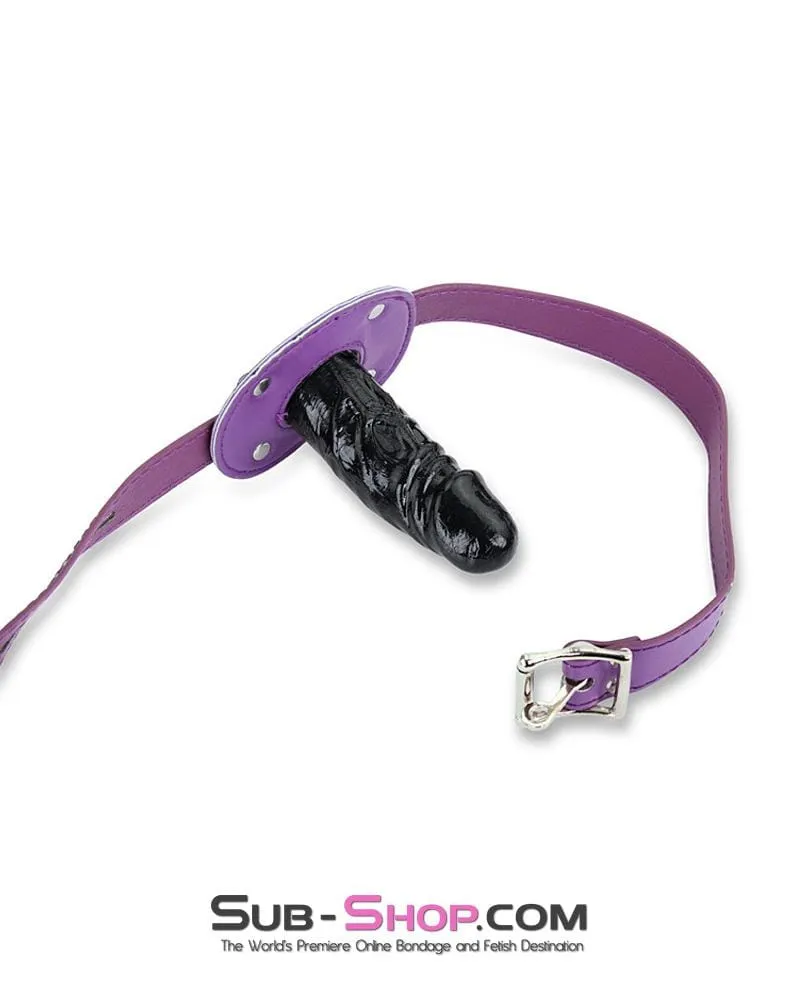 7052MQ      Purple Seduction Deep Throat 4" Locking Penis Gag