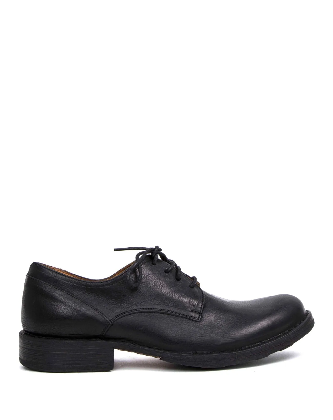 706 Black Leather Derby Shoes