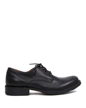 706 Black Leather Derby Shoes