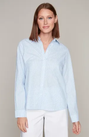 7949 - Lightweight Pinstripe Blouse