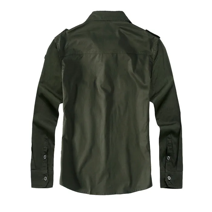 Air Force Thin Section Cotton Large Size Men's Shirt