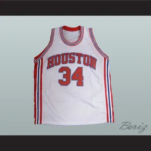 Akeem Olajawon 34 Houston White Basketball Jersey