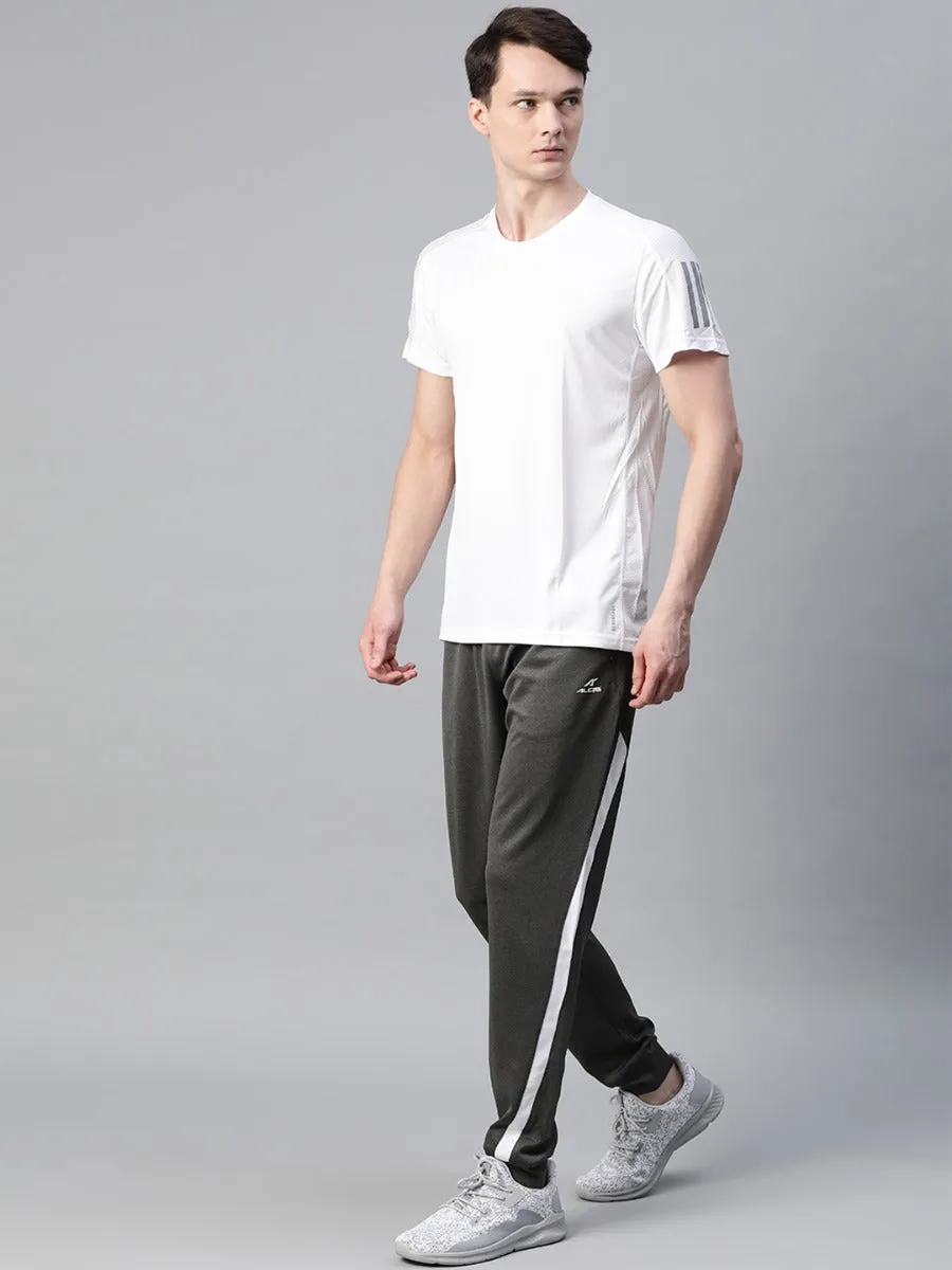 Alcis Men Charcoal Grey Solid Joggers