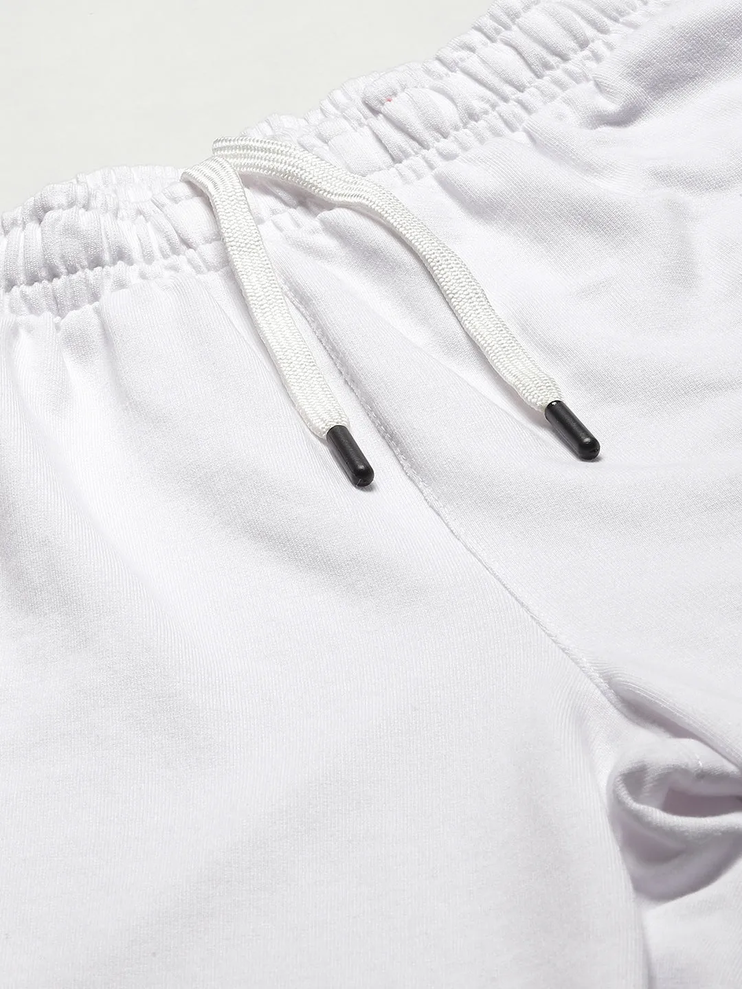 Alcis Men White Solid Slim Fit Running Sports Shorts