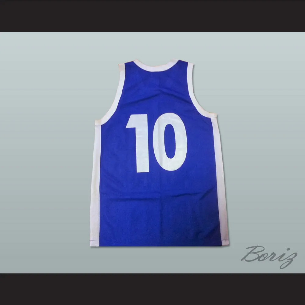 Aleksandar Djordjevic 10 Yugoslavia Blue Basketball Jersey