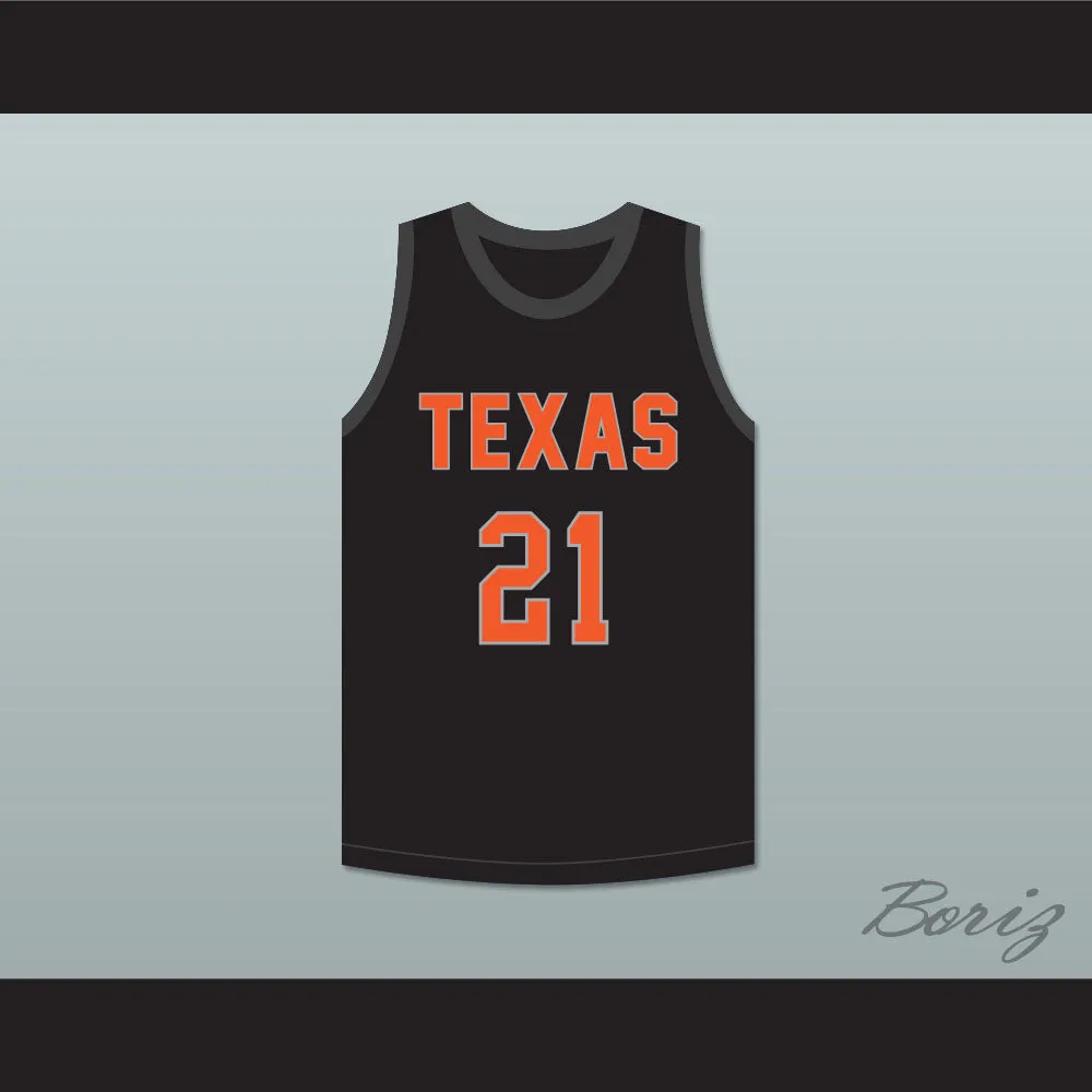 Alex Caruso 21 Texas D1 Ambassadors AAU Black Basketball Jersey 2