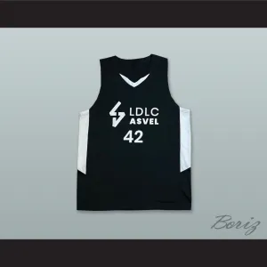 Alexis Ajinca 42 France Black Basketball Jersey