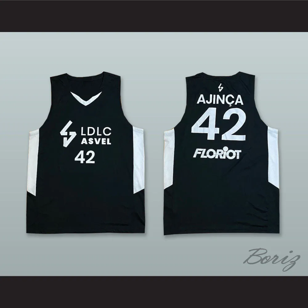 Alexis Ajinca 42 France Black Basketball Jersey