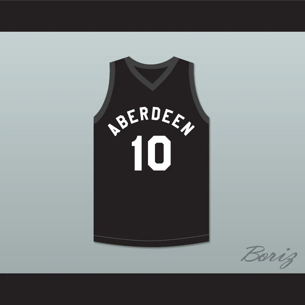 Allen Iverson 10 Aberdeen Elementary School Black Basketball Jersey