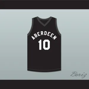 Allen Iverson 10 Aberdeen Elementary School Black Basketball Jersey