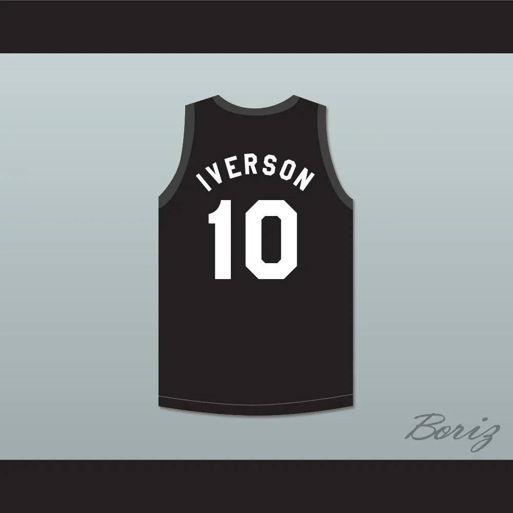 Allen Iverson 10 Aberdeen Elementary School Black Basketball Jersey