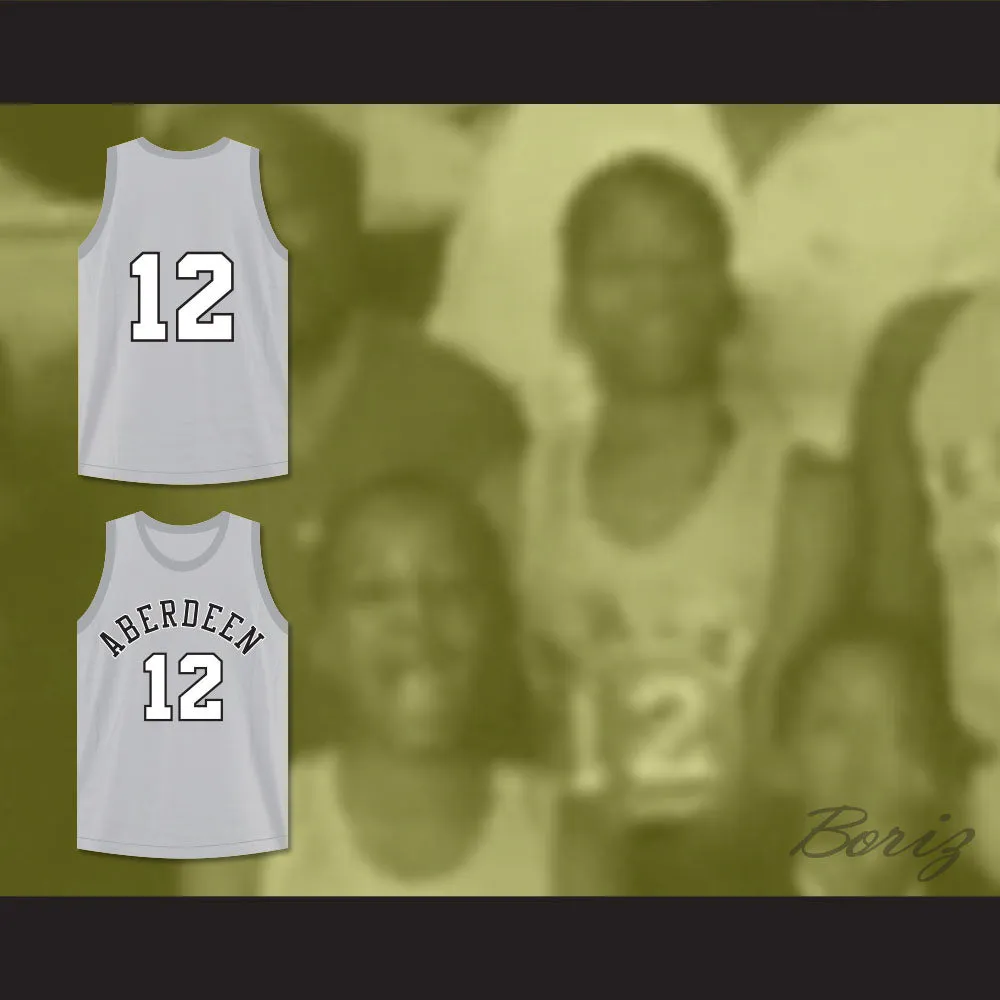 Allen Iverson 12 Aberdeen Elementary School Basketball Jersey