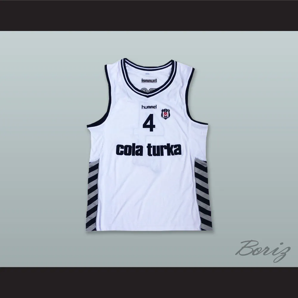 Allen Iverson 4 Besiktas J.K. White Basketball Jersey