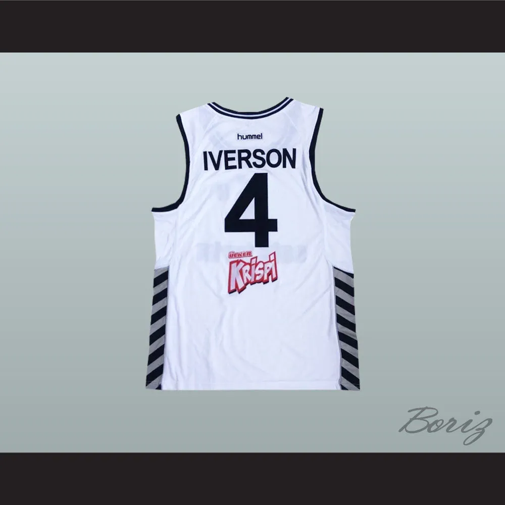 Allen Iverson 4 Besiktas J.K. White Basketball Jersey