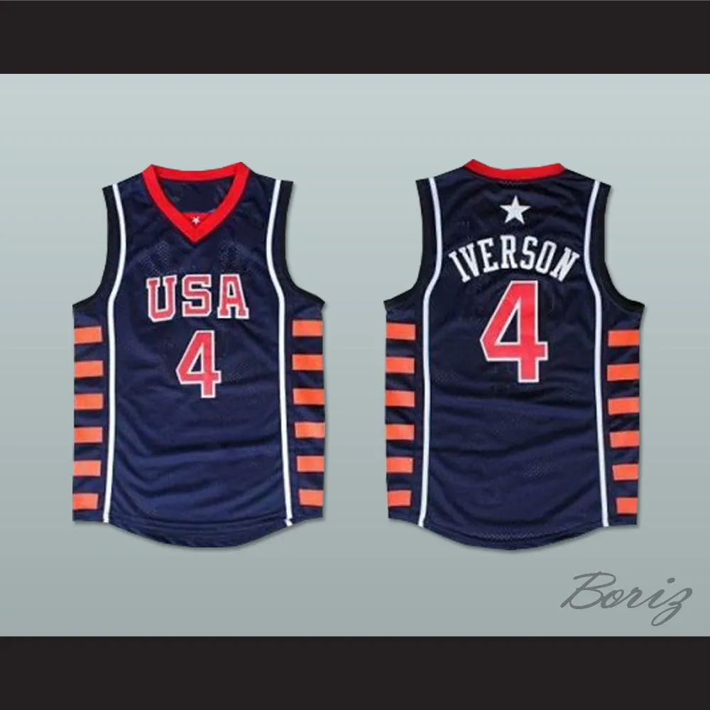Allen Iverson 4 USA Basketball Jersey