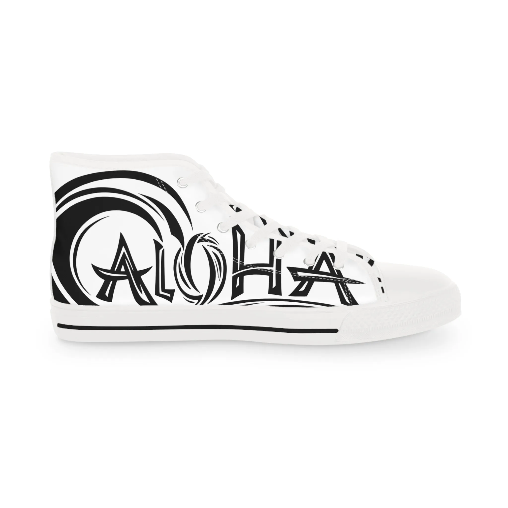 Aloha High Top Sneakers for Trendsetters - Stylish White Sneakers