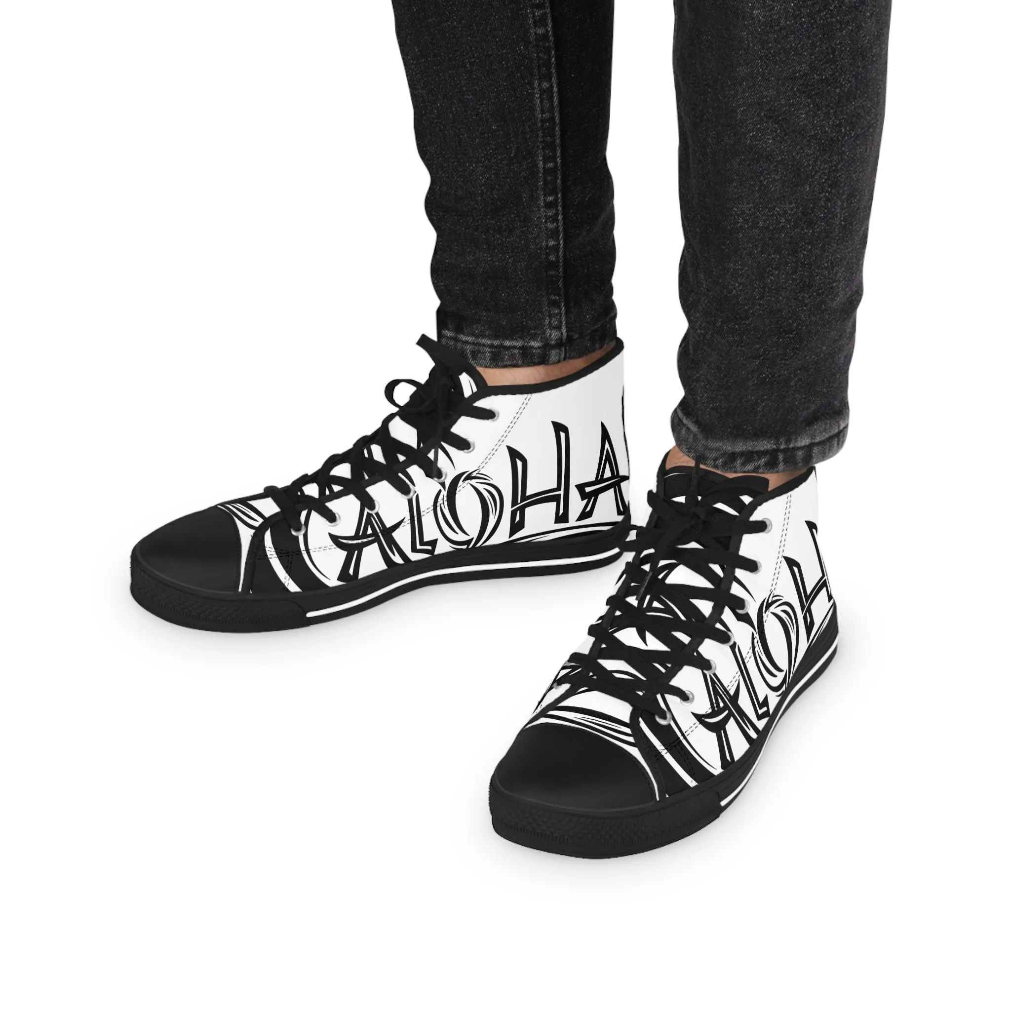 Aloha High Top Sneakers for Trendsetters - Stylish White Sneakers